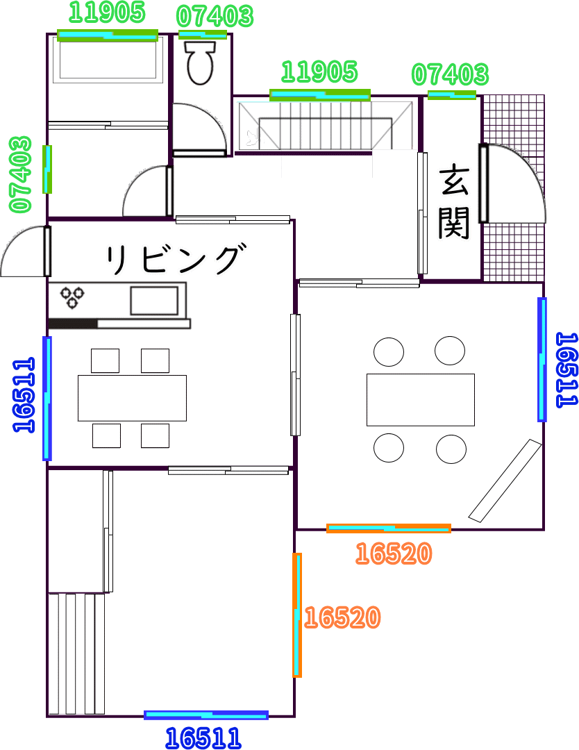 内窓/間取り１F